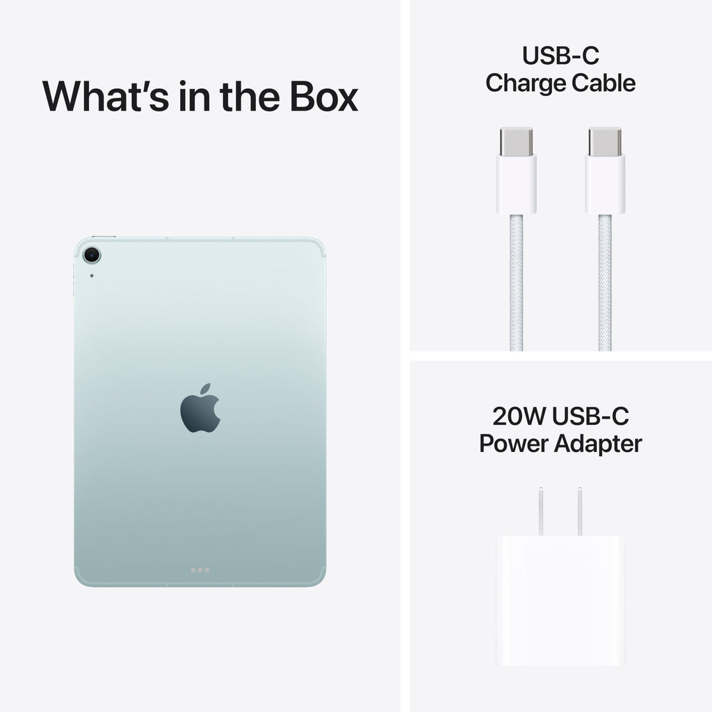 Apple iPad Air 11-inch (M4): Liquid Retina Display, 256GB, 12MP Front/Back Camera, Wi-Fi 7 with Apple N1 + 5G Cellular, Touch ID, All-Day Battery Life — Space Gray