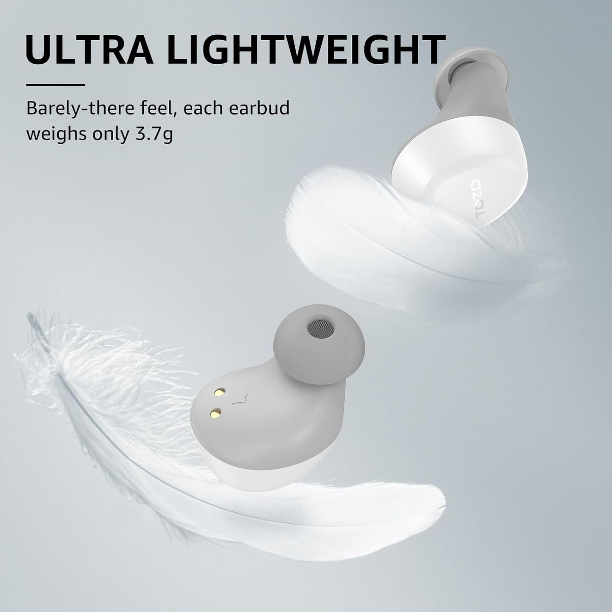 TOZO A1 Wireless Earbuds Bluetooth 5.3 Light Weight in Ear Headphones
