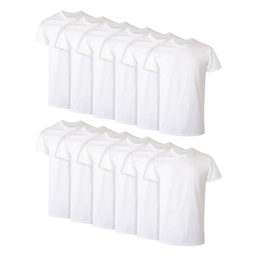 Hanes Men's Undershirt Packs, Stay-Tucked Soft Cotton Undershirts, Best Undershirts for Men, White/Black/Asstd Multipacks