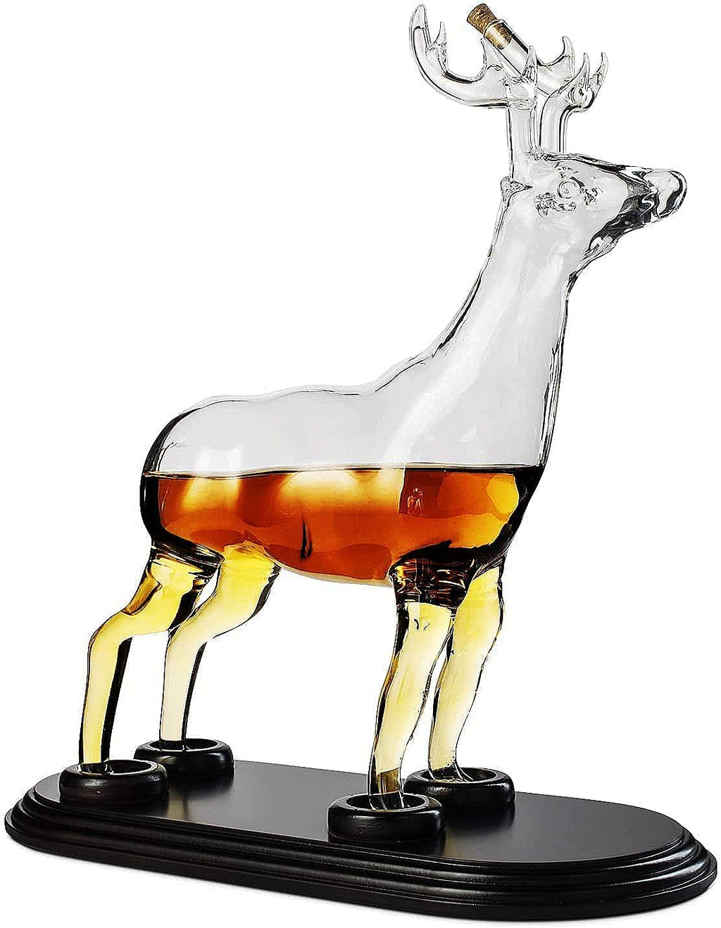 Reindeer Whiskey Decanter Premium Barware Gift Elegant Drinkware Collection-4