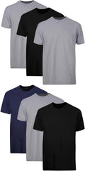 Hanes Men's Undershirt Packs, Stay-Tucked Soft Cotton Undershirts, Best Undershirts for Men, White/Black/Asstd Multipacks