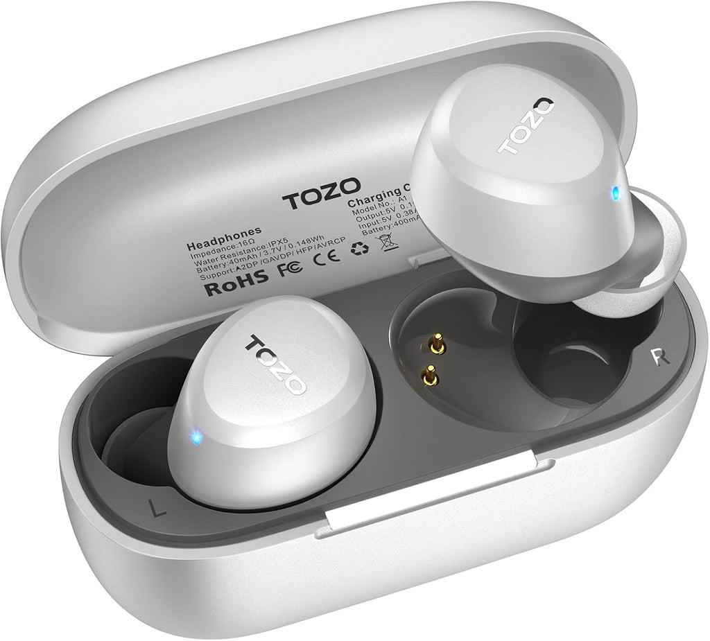 TOZO A1 Wireless Earbuds Bluetooth 5.3 Light Weight in Ear Headphones