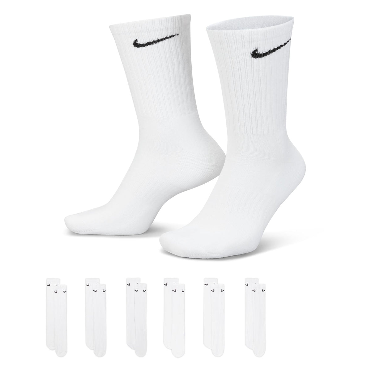 Чорапи за тренировка Nike Adult Everyday Cushioned Crew (6 чифта) | Мъжки и дамски