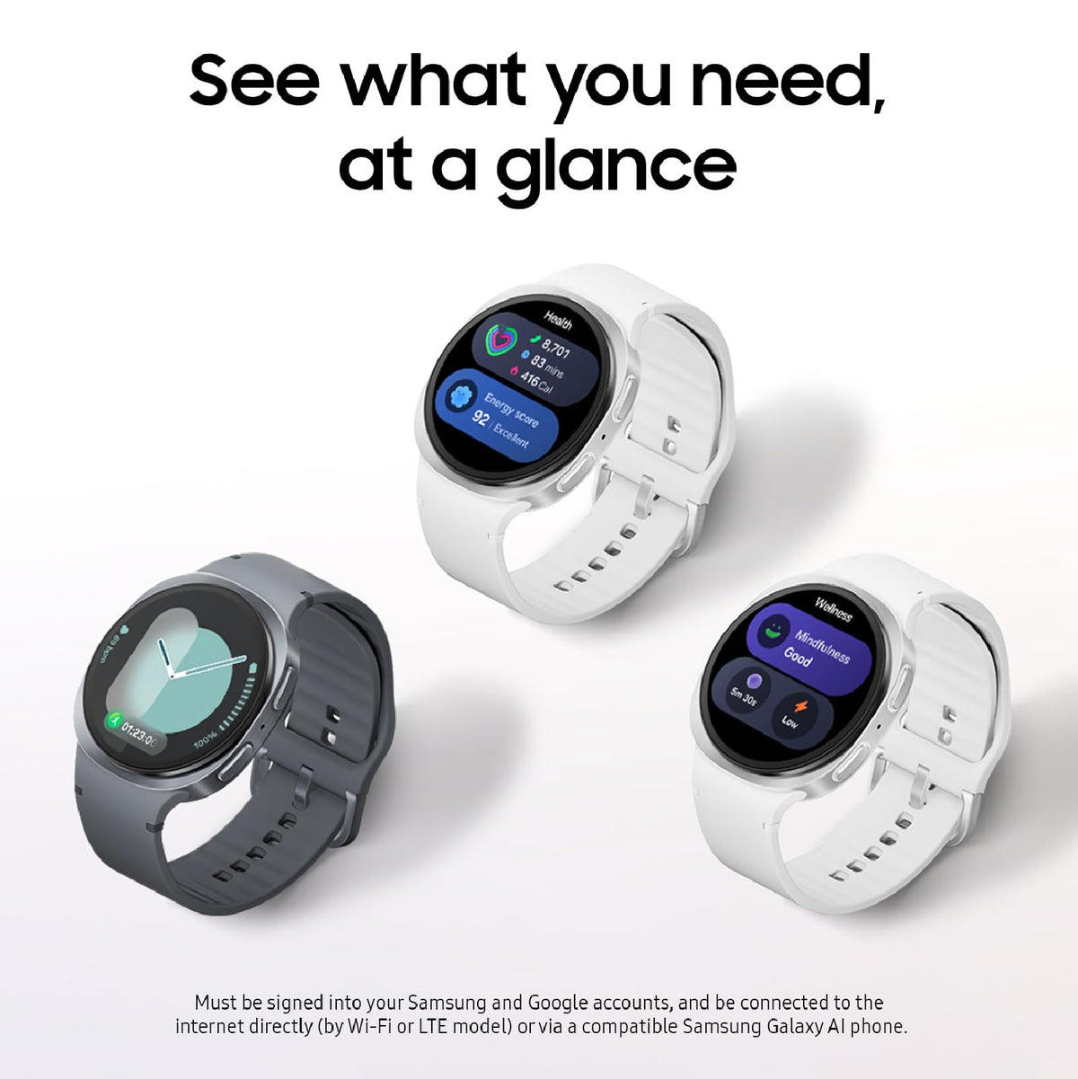Samsung Galaxy Watch 8 (2025), Graphite, 44mm, Bluetooth Smartwatch