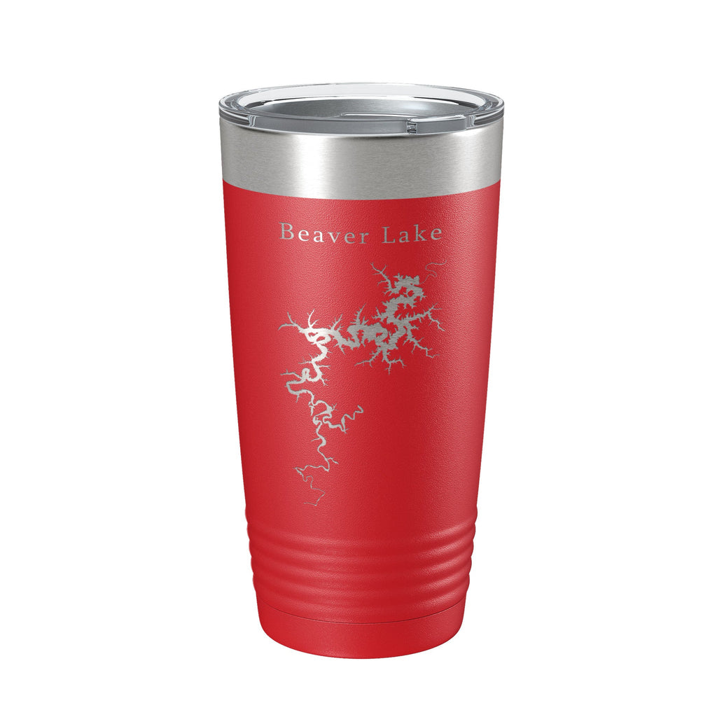 Beaver Lake Map Tumbler Travel Mug Insulated Laser Engraved Coffee Cup Arkansas 20 oz-10