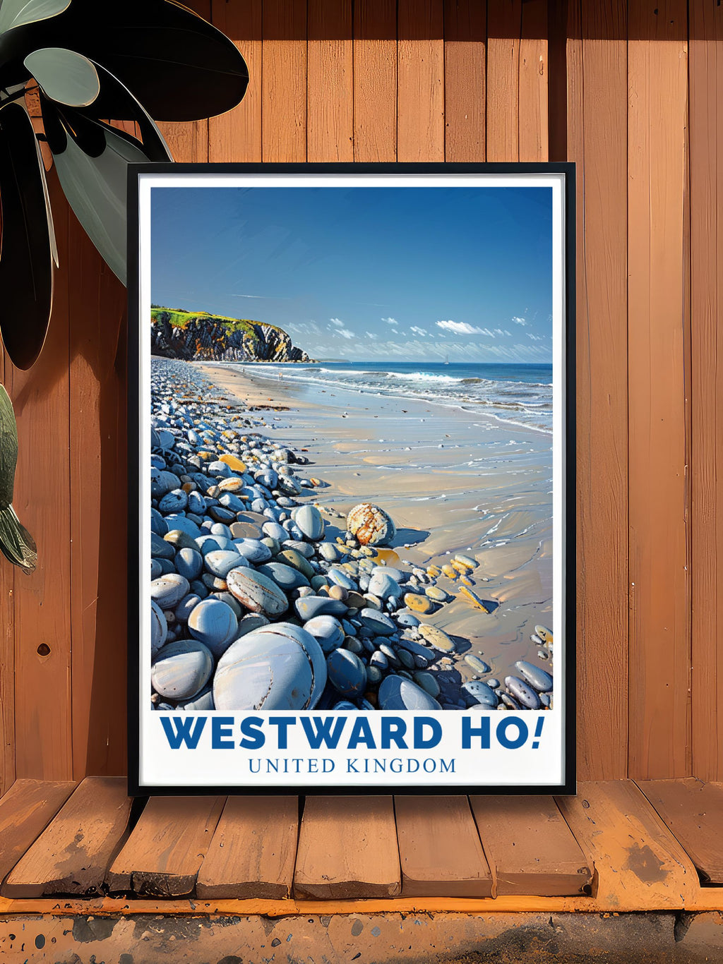 Westward Ho!   Prints - Pebble Ridge Ideal Home Decor - United Kingdom  Travel Posters-1