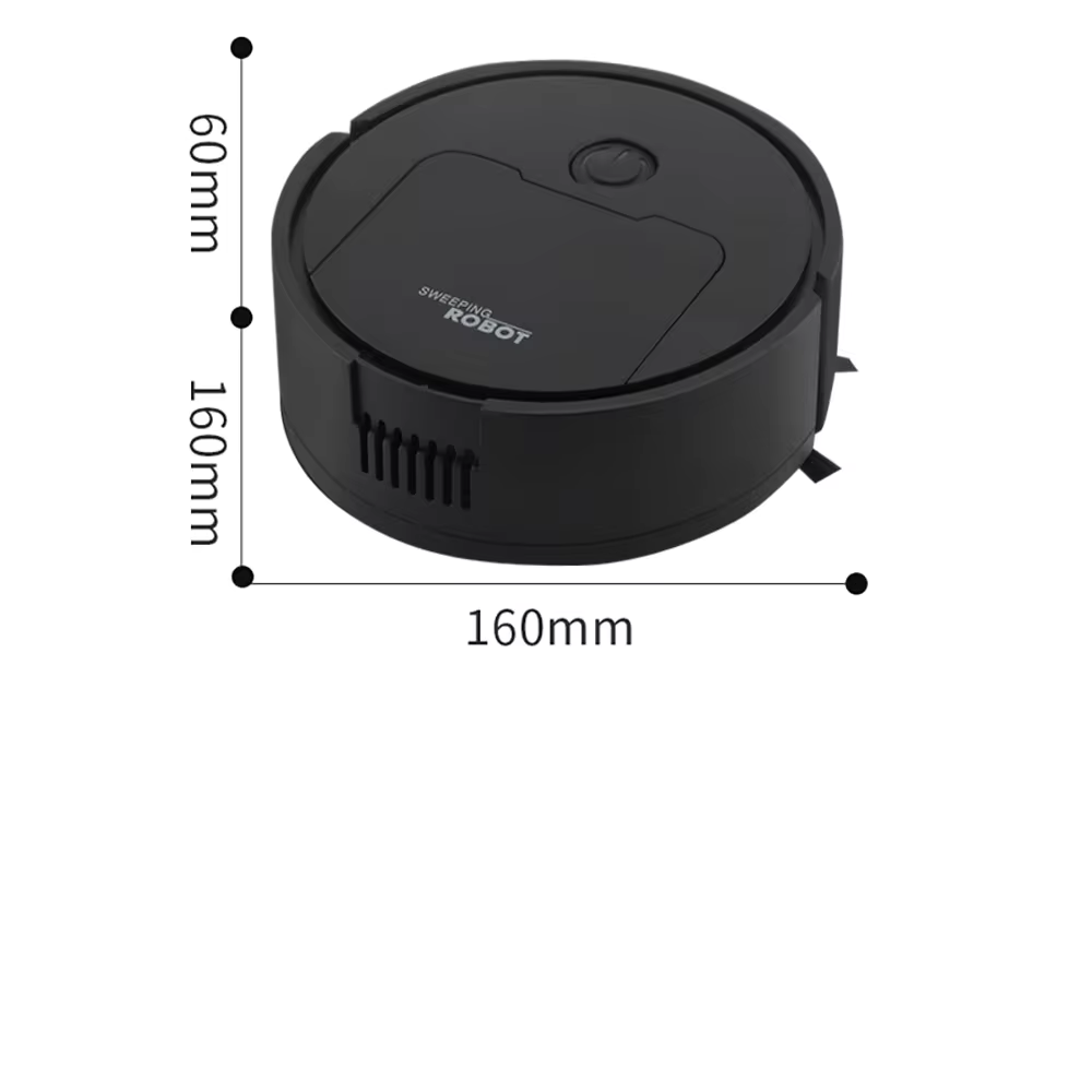 Fully Automatic 3-In-1 Sweeping Robot | Black-2