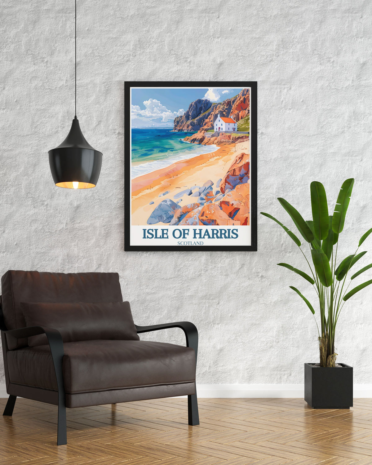 Isle of Harris Travel Print - Luskentyre Beach Wall Art - Outer Hebrides Travel Poster - Outer Hebrides Wall Print-4