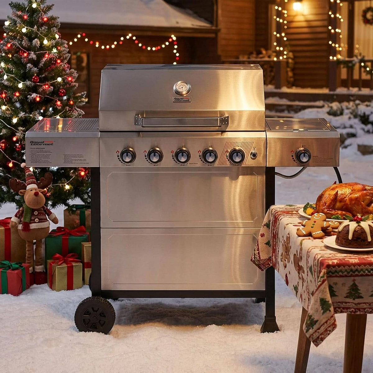 GA5401T 5 Burner Propane Grill Stainless Stee lGrill-1