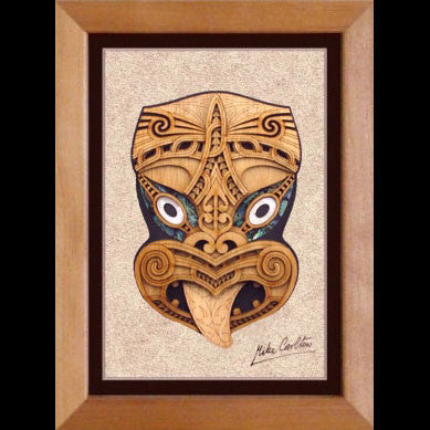 Framed 3D Wooden Weku-0