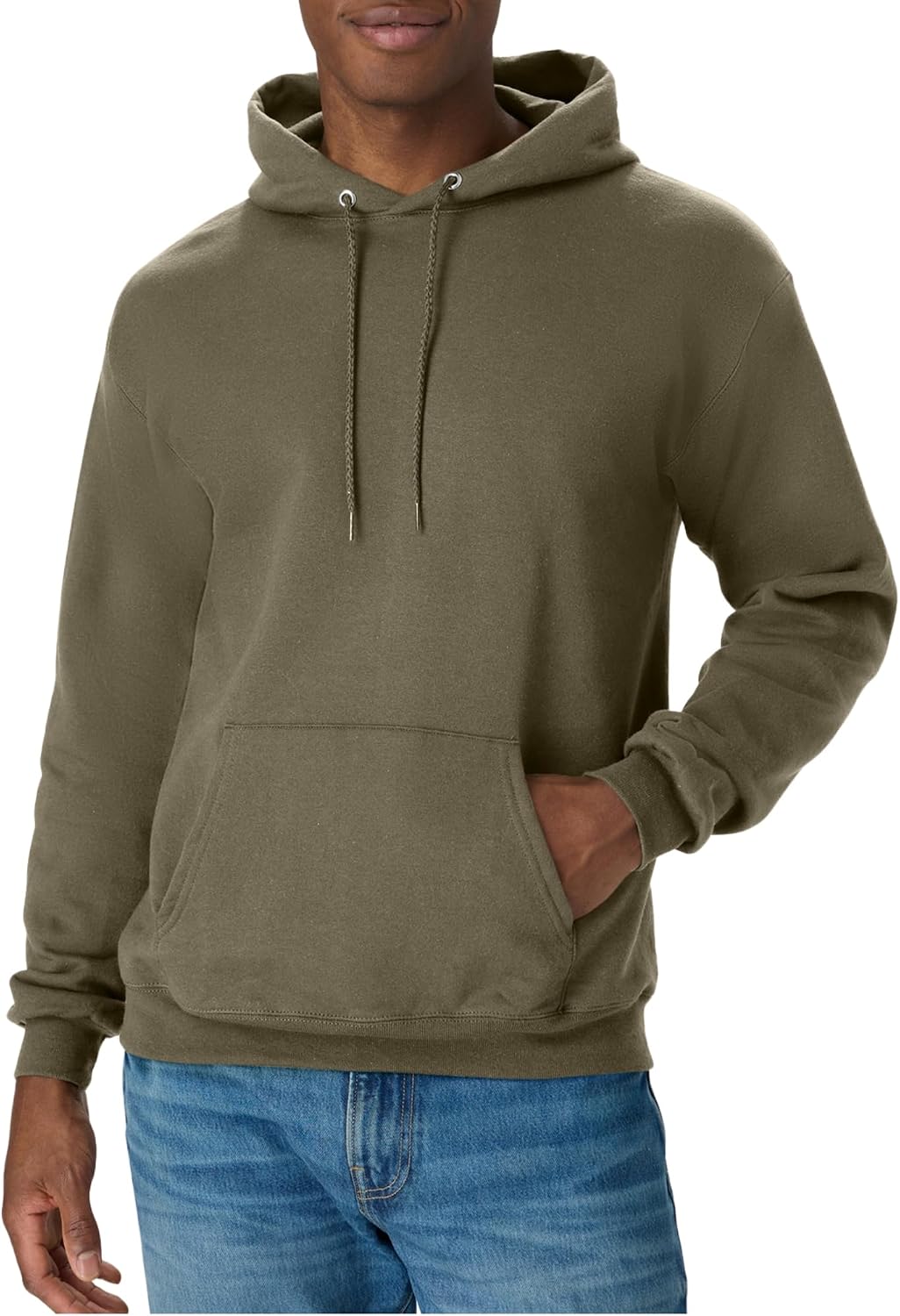 Мъжки суитшърт с качулка Hanes – EcoSmart Fleece Hooded Sweatshirt за мъже и жени – Средно тежък полар – Предлага се в големи размери