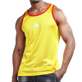 AIMPACT Mens Casual Basic Tank Tops Mesh Quick Dry Workout Running Sleeveless Shirts(Yellow S)-3