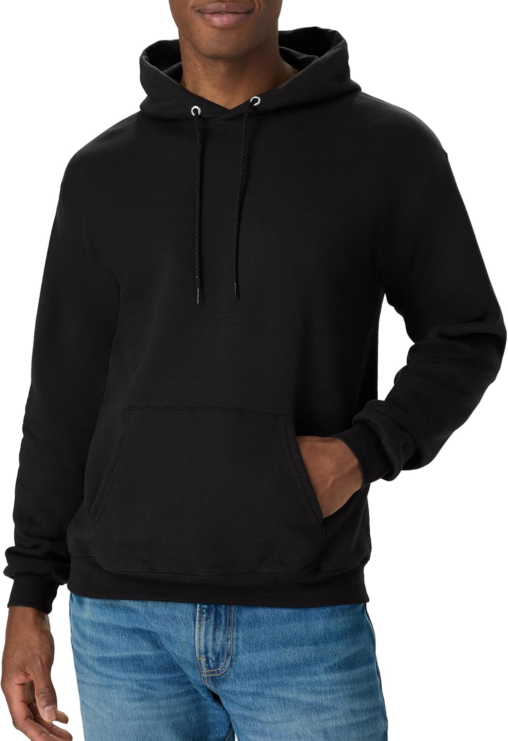 Мъжки суитшърт с качулка Hanes – EcoSmart Fleece Hooded Sweatshirt за мъже и жени – Средно тежък полар – Предлага се в големи размери