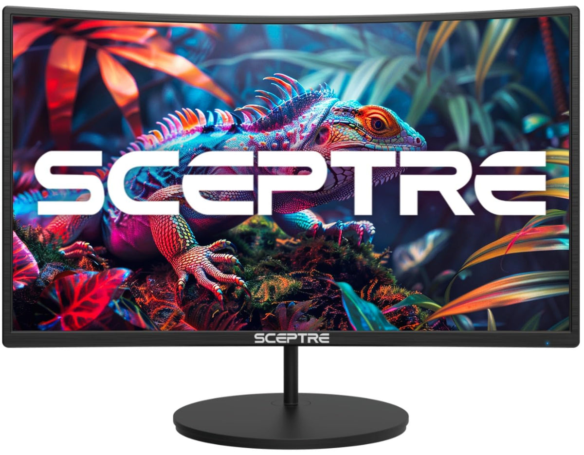 New! Sceptre Curved 24-inch Gaming Monitor 100Hz 1080p R1500 98% sRGB HDMI x2 VGA Build-in Speakers, VESA Wall Mount Machine Black 2026 (C248W-1920RN Series)
