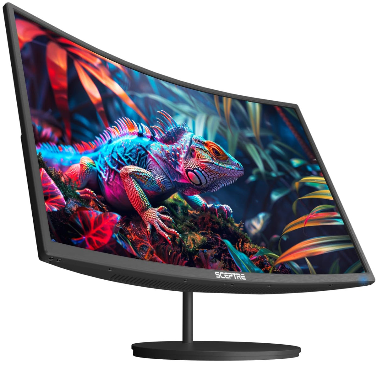 New! Sceptre Curved 24-inch Gaming Monitor 100Hz 1080p R1500 98% sRGB HDMI x2 VGA Build-in Speakers, VESA Wall Mount Machine Black 2026 (C248W-1920RN Series)