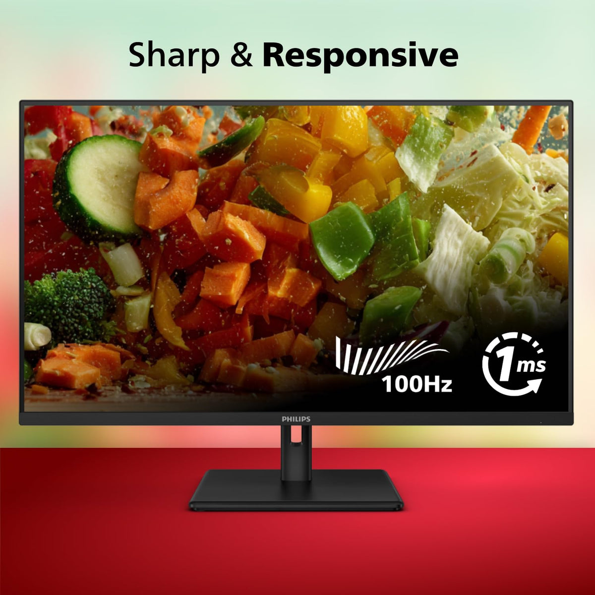 Philips 24 Inch Computer Monitor FHD 100Hz VA VESA Flicker-Free, 241V8LB