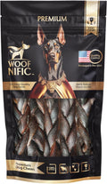 Woof Nific Braided Collagen Sticks for Dogs – Natural Beef Chew-0