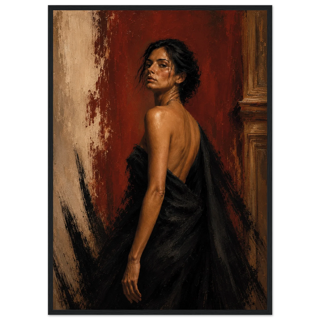 FIGURE STUDY IX — Defiance, Framed Art Print