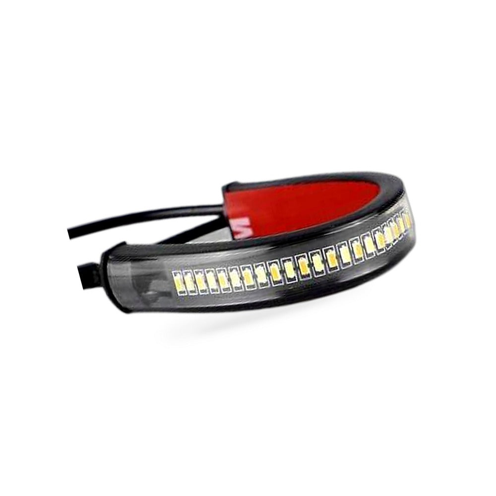 2x LED Universal Motorcycle Fork Turn Signal Indicator Amber Light Strip Suitabl-2