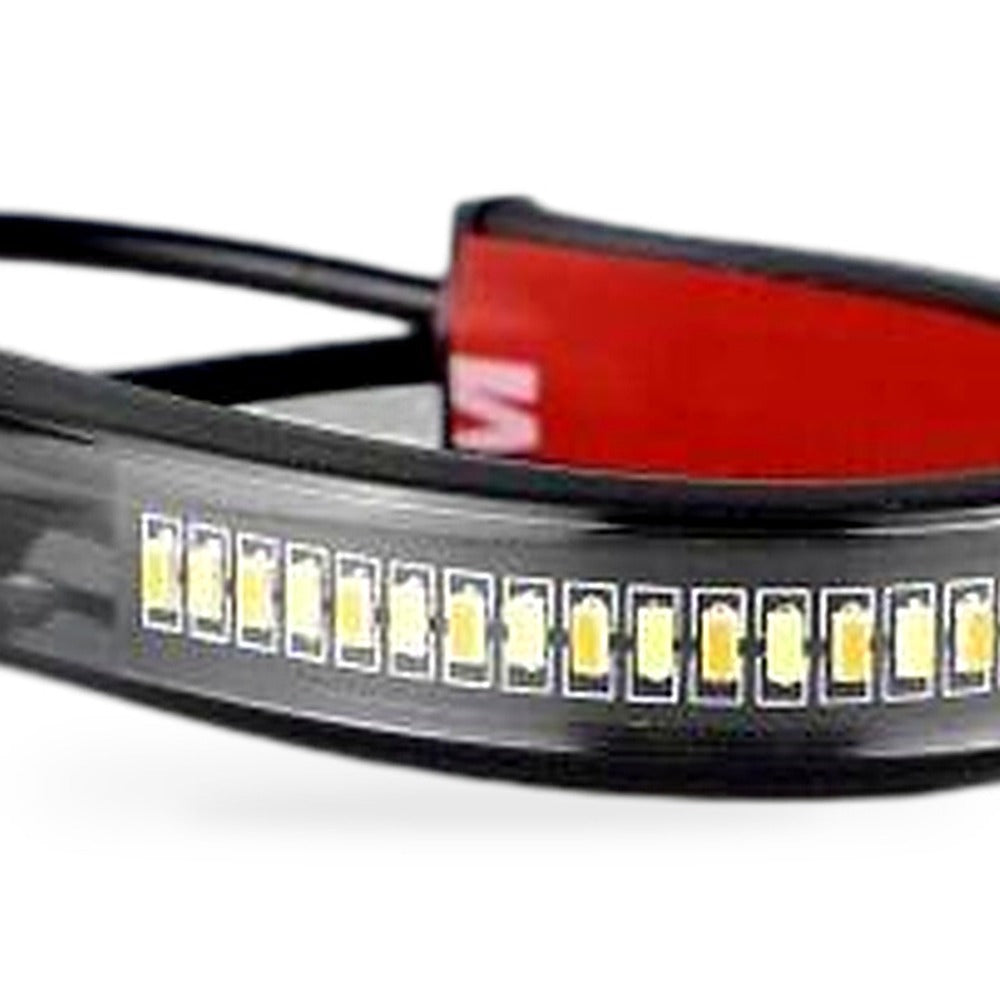 2x LED Universal Motorcycle Fork Turn Signal Indicator Amber Light Strip Suitabl-3
