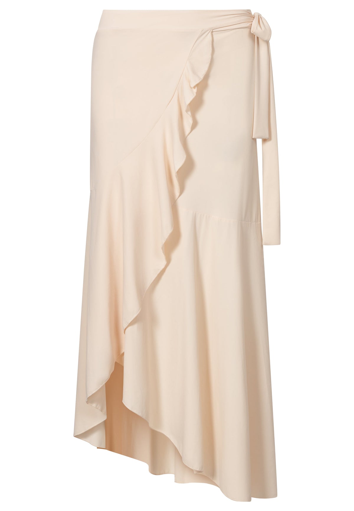 Rio UV Wrap Skirt | Sun-Protective UPF50 Asymmetric Skirt - Nude