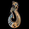 Large 3D Inlaid Manaia Matau Wall Hanging-0