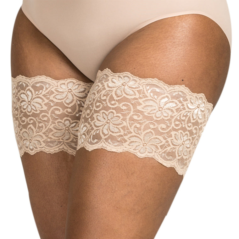 Anti-Chafing Thigh Bands | Bandelettes® Dolce Lace Beige-0