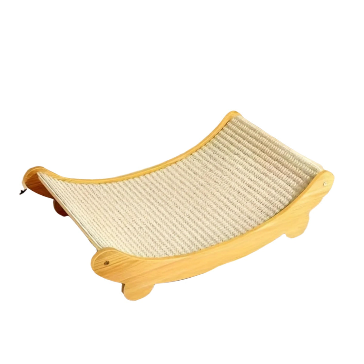 Space-Saving Wooden Cat Scratcher Tower for Cats-0