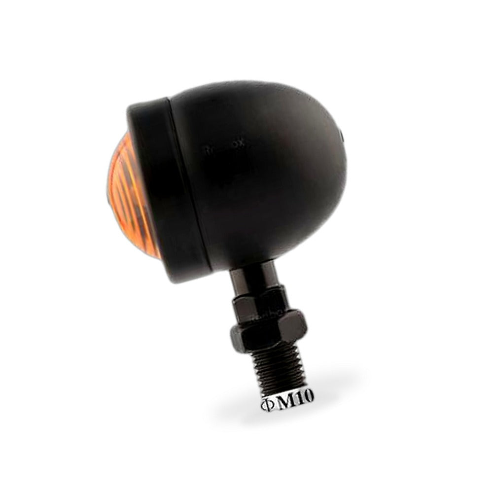 4x Black Motorcycle Amber Bullet Indicators Suitable for Universal Motorcycles-2