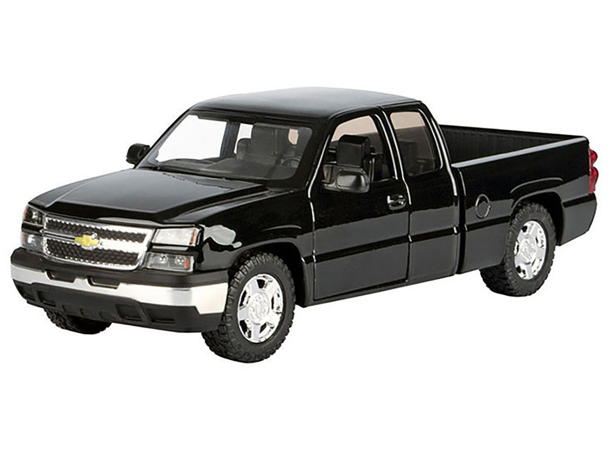 2006 Chevrolet Silverado 1500 Pickup Truck Black "Die-Cast Collection" Series 1/25 Diecast Model Car by Motormax-1