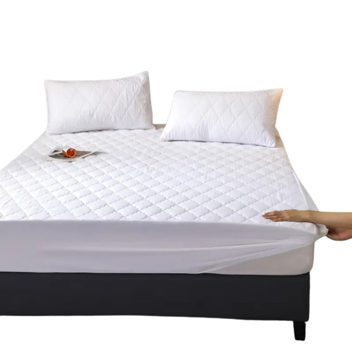 Waterproof Bed Cap Set with Fitted Sheet and Pillowcases-0