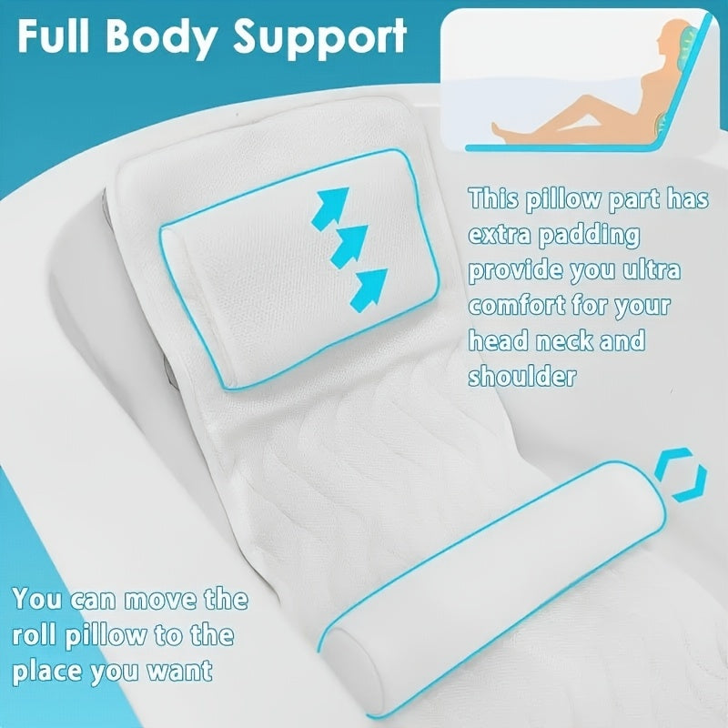 Ergonomic Full Body Bathtub Pillow-1