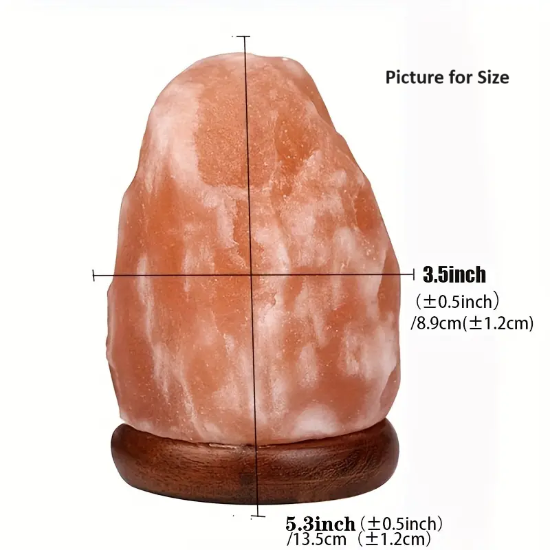 Harmony Glow Himalayan Crystal Salt Lamp - USB Powered, Color Changing LED Night Light White Stone-2