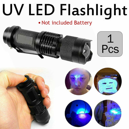 2 Pack UV Flashlight LED Handheld Blacklight Ultra Violet Flashlight