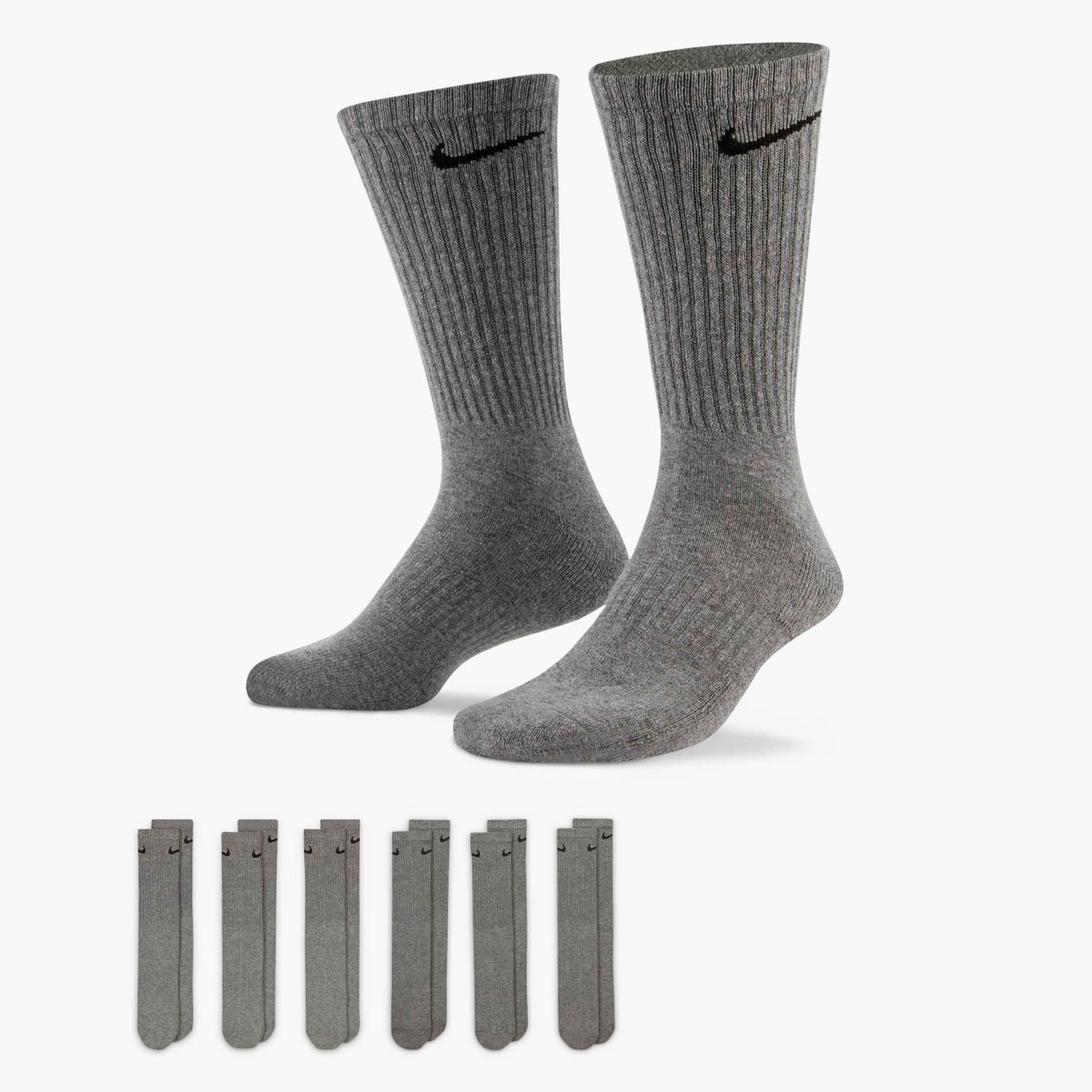 Чорапи за тренировка Nike Adult Everyday Cushioned Crew (6 чифта) | Мъжки и дамски