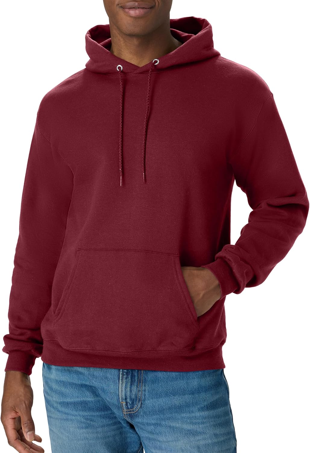 Мъжки суитшърт с качулка Hanes – EcoSmart Fleece Hooded Sweatshirt за мъже и жени – Средно тежък полар – Предлага се в големи размери