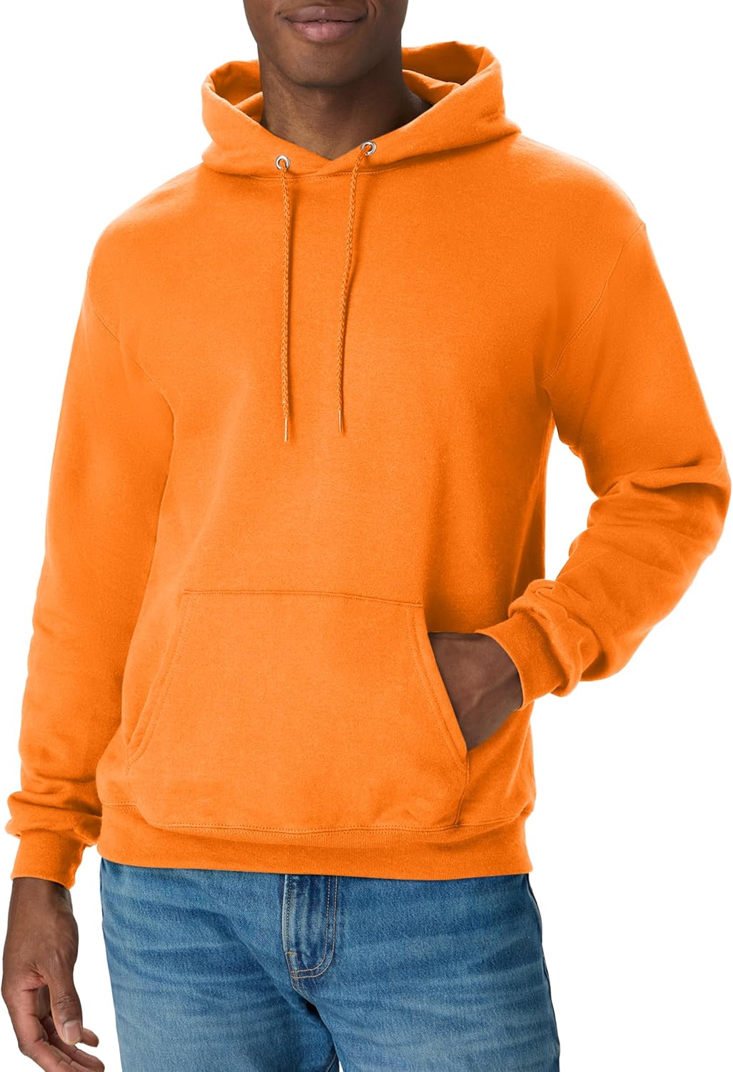 Мъжки суитшърт с качулка Hanes – EcoSmart Fleece Hooded Sweatshirt за мъже и жени – Средно тежък полар – Предлага се в големи размери