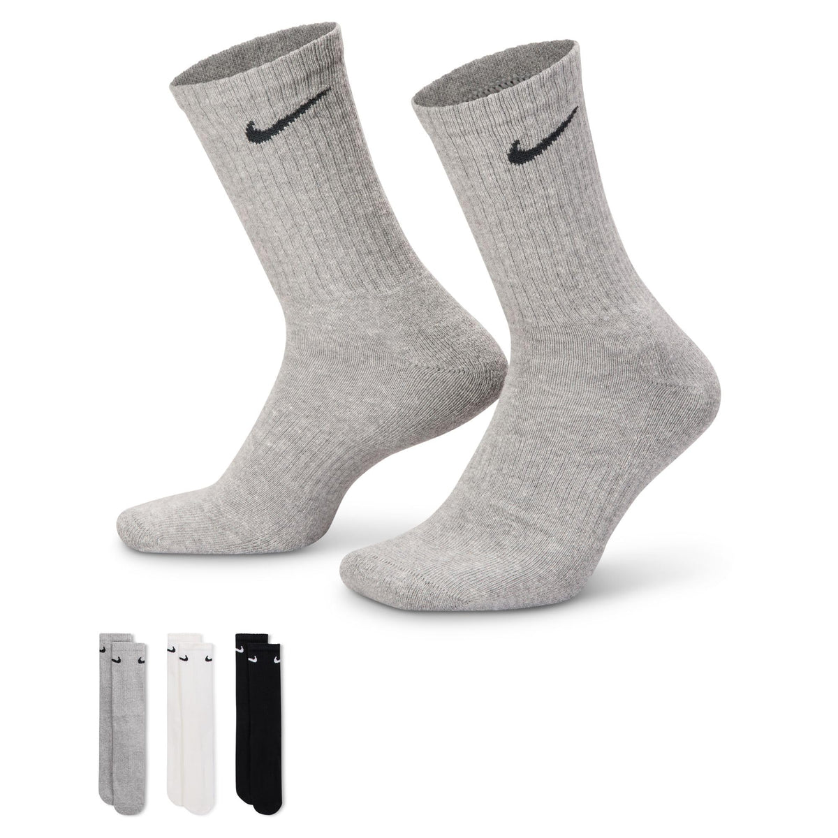 Чорапи за тренировка Nike Adult Everyday Cushioned Crew (6 чифта) | Мъжки и дамски