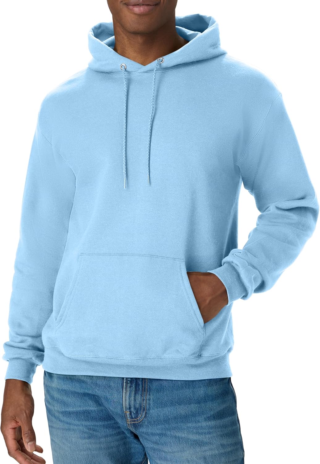 Мъжки суитшърт с качулка Hanes – EcoSmart Fleece Hooded Sweatshirt за мъже и жени – Средно тежък полар – Предлага се в големи размери