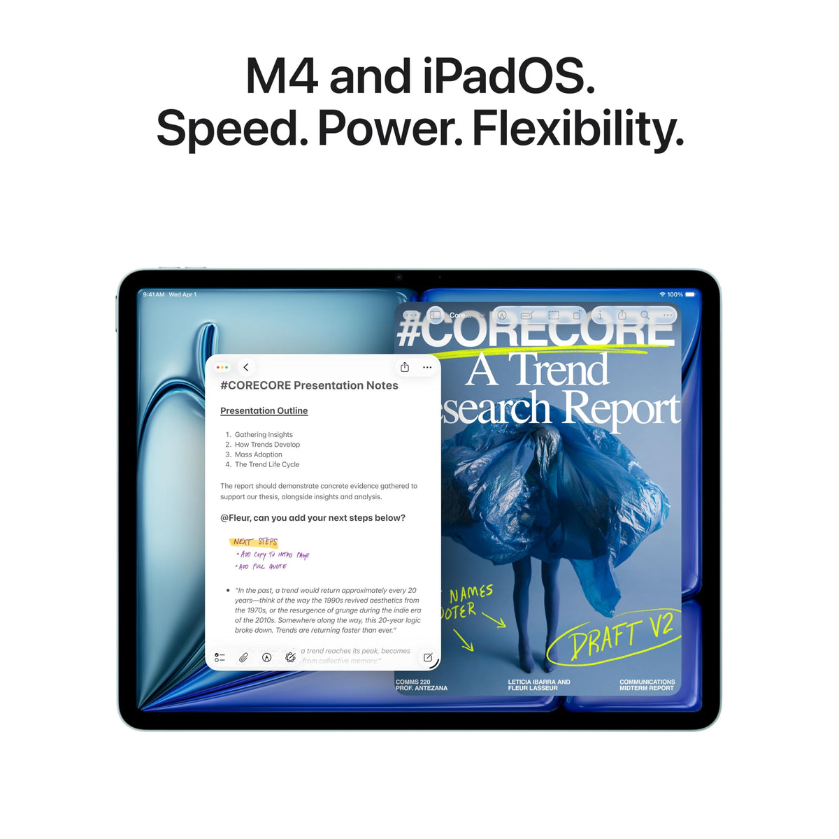 Apple iPad Air 11-inch (M4): Liquid Retina Display, 256GB, 12MP Front/Back Camera, Wi-Fi 7 with Apple N1 + 5G Cellular, Touch ID, All-Day Battery Life — Space Gray