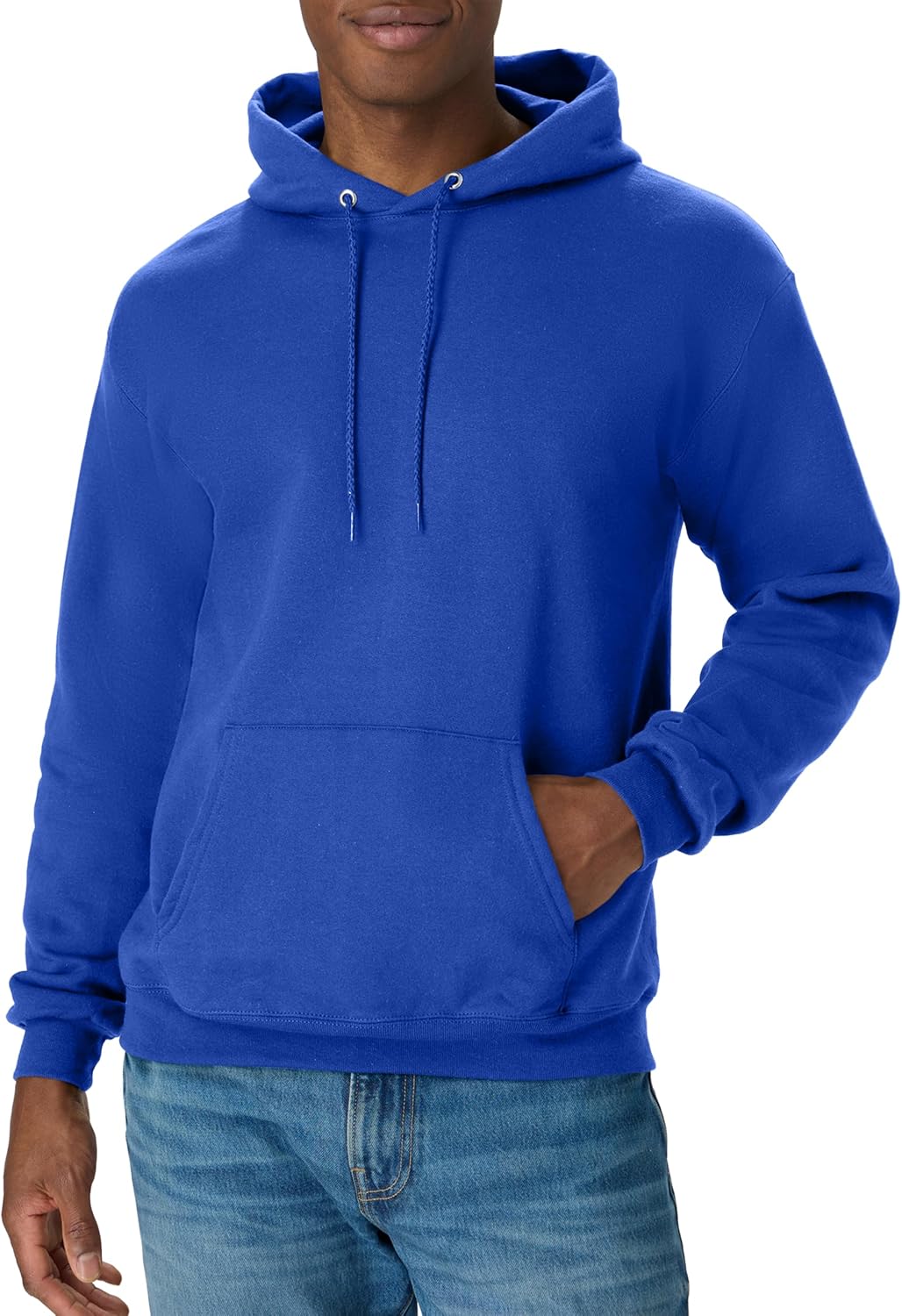 Мъжки суитшърт с качулка Hanes – EcoSmart Fleece Hooded Sweatshirt за мъже и жени – Средно тежък полар – Предлага се в големи размери