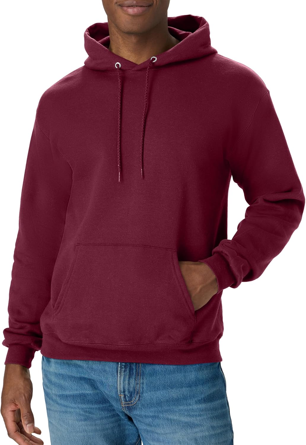 Мъжки суитшърт с качулка Hanes – EcoSmart Fleece Hooded Sweatshirt за мъже и жени – Средно тежък полар – Предлага се в големи размери