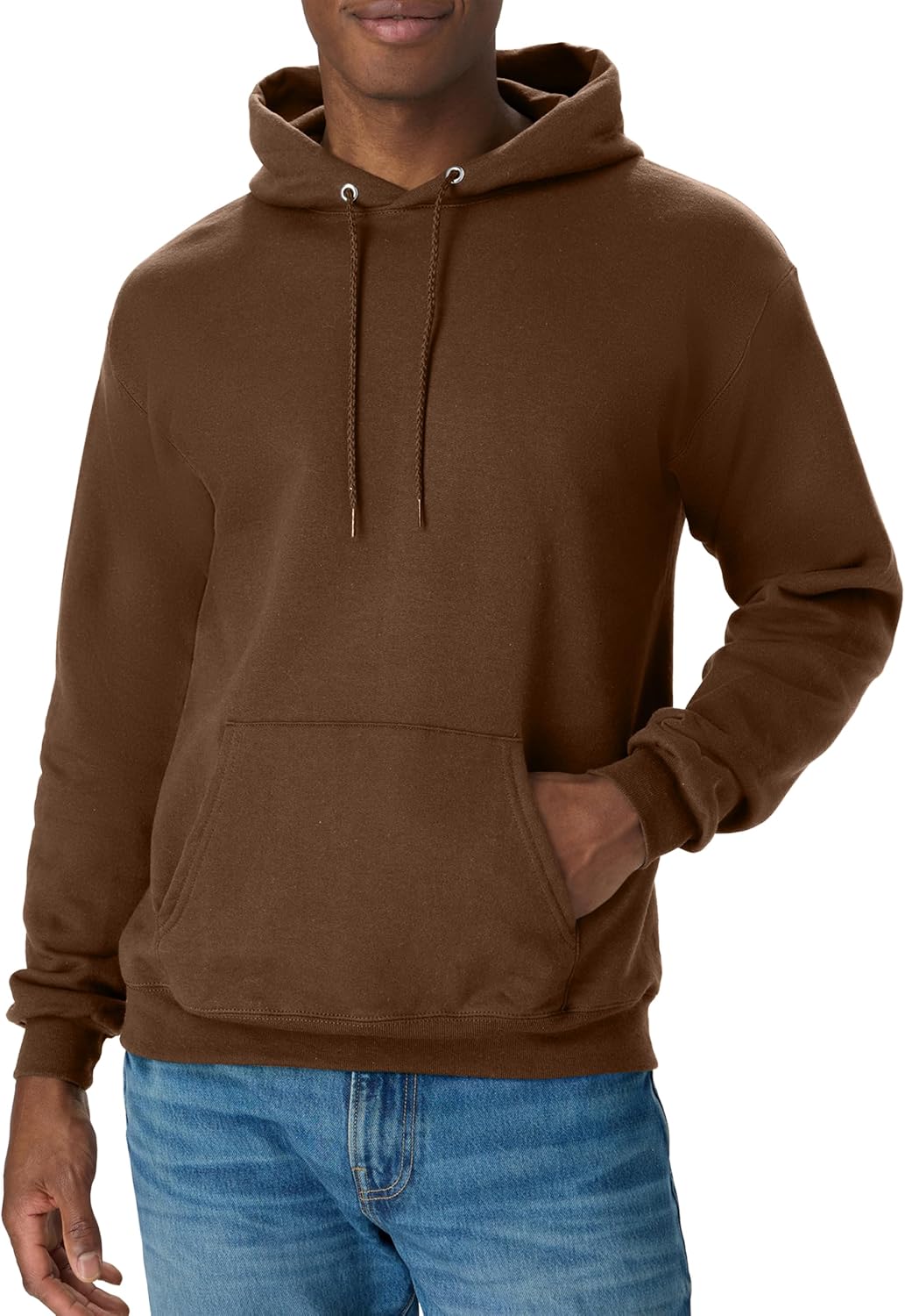 Мъжки суитшърт с качулка Hanes – EcoSmart Fleece Hooded Sweatshirt за мъже и жени – Средно тежък полар – Предлага се в големи размери