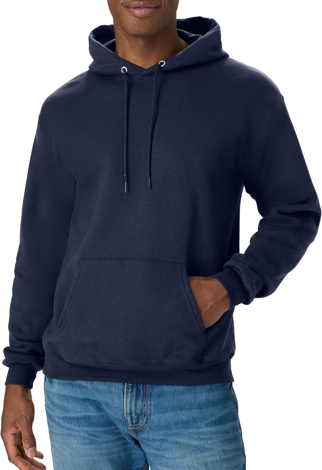 Мъжки суитшърт с качулка Hanes – EcoSmart Fleece Hooded Sweatshirt за мъже и жени – Средно тежък полар – Предлага се в големи размери