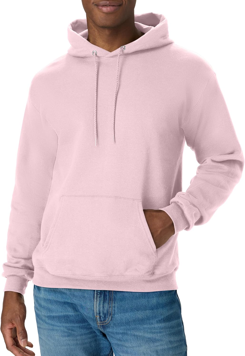 Мъжки суитшърт с качулка Hanes – EcoSmart Fleece Hooded Sweatshirt за мъже и жени – Средно тежък полар – Предлага се в големи размери