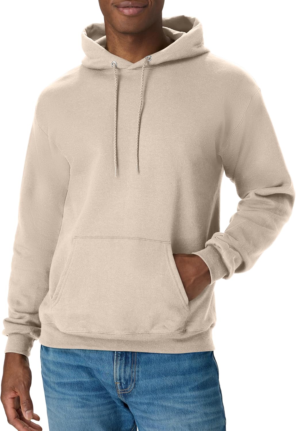 Мъжки суитшърт с качулка Hanes – EcoSmart Fleece Hooded Sweatshirt за мъже и жени – Средно тежък полар – Предлага се в големи размери
