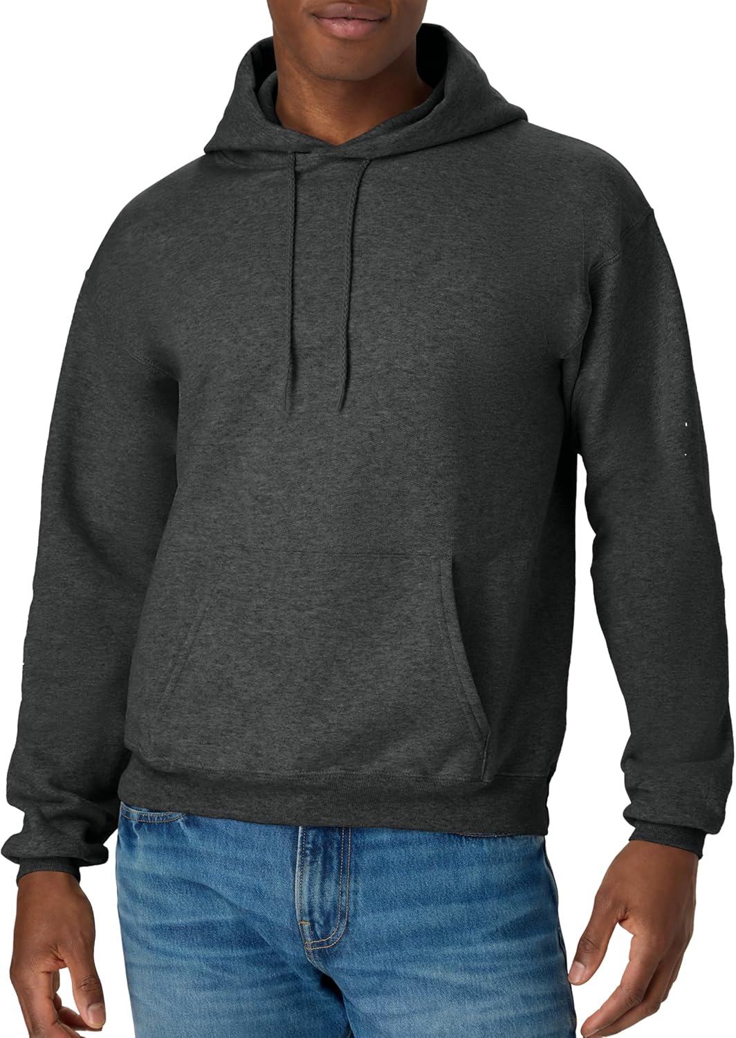 Мъжки суитшърт с качулка Hanes – EcoSmart Fleece Hooded Sweatshirt за мъже и жени – Средно тежък полар – Предлага се в големи размери
