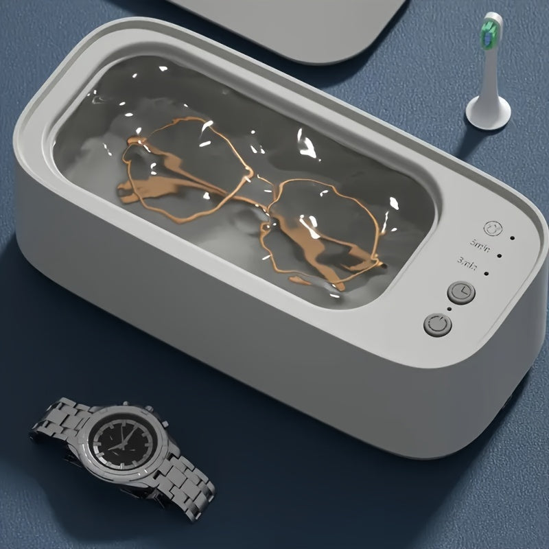 Compact Ultrasonic Jewelry Glasses Cleaner-2