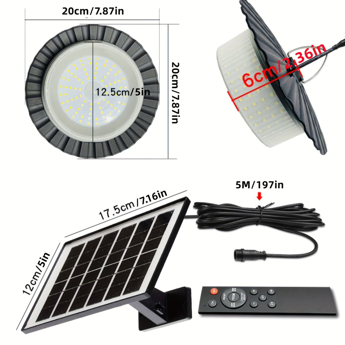 Solar Shed Light with Remote Control (244 LED)-1