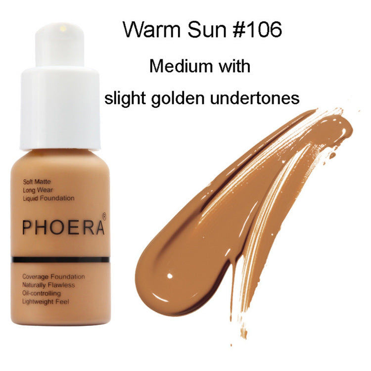 Explosive Press Type Oil Control Natural Color Matte Concealer Foundation Cream-11
